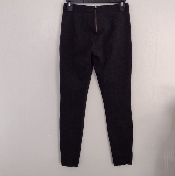J Crew Gray Ponte Knit Pixie Pant w Exposed Back Zip 31090 - Picture 2 of 15